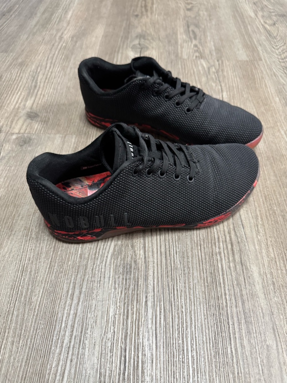 Nobull Outwork SuperFabric Trainer Men Size 9.5 US Black Crossfit Gym Shoes